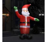 vidaXL Papá Noel inflable con LEDs decoración navideña IP44 3 m