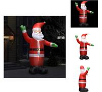 vidaXL Papá Noel inflable con luces LED, decoración navideña, IP44, 3 metros - Iluminación navideña