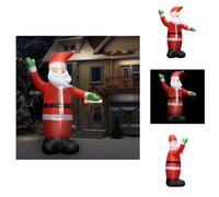 vidaXL Papá Noel inflable con luces LED, decoración navideña, IP44, 4,5 m - Iluminación navideña
