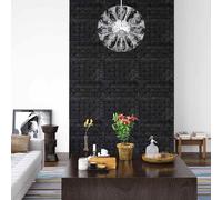 vidaXL Papel pintado autoadhesivo ladrillos 3D 40 unidades negro