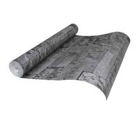 vidaXL Papel tapiz 3D de piedra Negro 10 x 0,53 m Tela no tejida