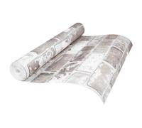 vidaXL Papel tapiz 3D sólido Ladrillo 10 x 0,53 m Tela no tejida