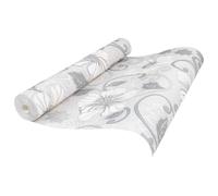 vidaXL Papel tapiz 3D sólido Rayado Flor 10 x 0,53 m Tela no tejida