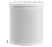 vidaXL Papelera de cocina empotrada para puerta de armario, higiénico, plástico 12 L