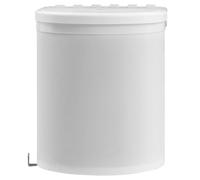 vidaXL Papelera de Cocina Empotrada Acero Inoxidable 12 L Cubo de Basura Color Negro y plateado, Blanco, y mas