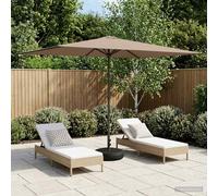 vidaXL Paraguas de Jardín con Base 200 x 300 cm Poliéster Rectangular