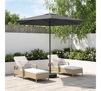 vidaXL Paraguas de Jardín con Base 270 x 270 cm Poliéster Rectangular
