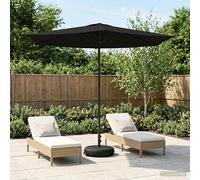 vidaXL Paraguas de Jardín con Base 270 x 270 cm Poliéster Rectangular