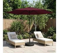 vidaXL Paraguas de Jardín con Base 300 x 300 cm Poliéster Rectangular