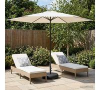 vidaXL Paraguas de Jardín con Base 300 x 300 cm Poliéster Rectangular