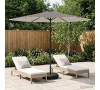 vidaXL Paraguas de Jardín con Base 300 x 300 cm Poliéster Rectangular