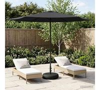 vidaXL Paraguas de Jardín con Base 300 x 300 cm Poliéster Rectangular