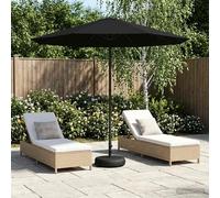 vidaXL Paraguas de Jardín con Base Rectangular 2,3 x 2,3 m Poliéster