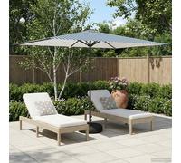 vidaXL: Sombrilla de jardín con base, 200 x 300 cm, de poliéster, de forma rectangular