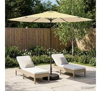 vidaXL Paraguas de Jardín con Base Rectangular 3 x 3 m Poliéster