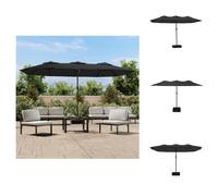 vidaXL Paraguas doble para sol, color , 449x245 cm - Parasoles y protección solar