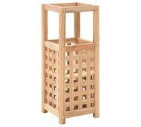 vidaXL Paragüero madera maciza nogal 18x18x50 cm