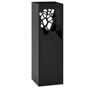 vidaXL Paragúero Diseño Piedras Acero Accesorios Decoración Hogar Casa Color Blanco, Negro,