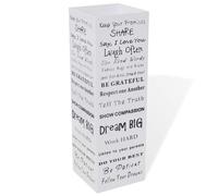 vidaXL Paragúero Diseño Texto Acero Accesorios Decoración de Hogar Casa Color Negro, Blanco,
