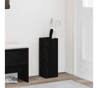 vidaXL Paraguero Roble Negro 20 x 20 x 55,5 cm Madera de ingeniería