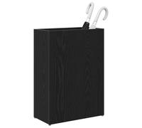 vidaXL Paraguero Roble Negro 40 x 20 x 55,5 cm Madera de ingeniería