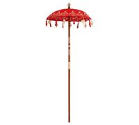 vidaXL Parasol Balinés Algodón Sombrilla de Patio Sombra jardín Exterior