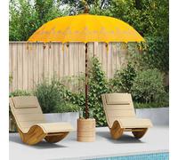 vidaXL Parasol Balinés Amarillo 215 x 215 x 260 cm Algodón