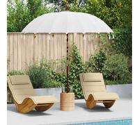 vidaXL Parasol Balinés Crema 220 x 220 x 260 cm Algodón