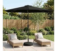 vidaXL Parasol de jardín con luces LED y base 300 x 300 cm Poliéster