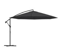 vidaXL Parasol para jardín con mástil de aluminio, 350 cm, color