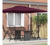 vidaXL Parasol Roma Rojo 286 x 284 x 265 cm Aluminio y poliéster