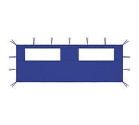 vidaXL Pared Lateral de Cenador con Ventana Tienda Toldo Pabellón Carpa Gazebo Fiesta Accesorio Jardín Patio Cerramientos Azul 6x2 m