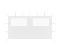 vidaXL Pared lateral de cenador con ventana Blanco 4x2 m
