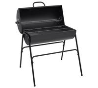 vidaXL Parrilla barril 2 rejillas de cocción negro acero 80x95x90 cm