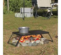 vidaXL Parrilla de Camping Plegable 31,5 x 26,5 x 4 cm Acero Aleado