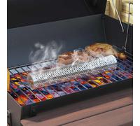 vidaXL Parrilla de carbón 75 x 48 x 120 cm Plateado
