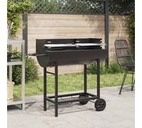 vidaXL Parrilla de carbón 96,5 x 42,5 x 88,5 cm Negro