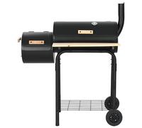 vidaXL Parrilla de carbón clásica, barbacoa y ahumador