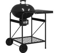 vidaXL Parrilla para exteriores, 91 x 71 x 107 cm, metal, color