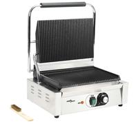 vidaXL Parrilla para panini con rejilla, 2200 W, 43x30,5x20 cm