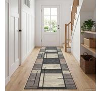 vidaXL Pasillo de alfombra LESAKA Marrón 100 x 450 cm