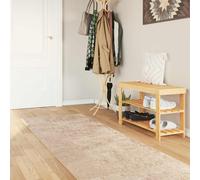 vidaXL Pasillo de alfombra MARSA Beige 100 x 350 cm Poliéster y PVC