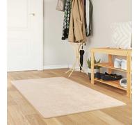 vidaXL Pasillo de Alfombra MARSA Crema 80 x 350 cm Poliéster y PVC