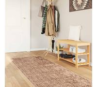 vidaXL Pasillo de alfombra MARSA Marrón 80 x 450 cm Poliéster y PVC
