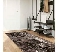 vidaXL Pasillo de alfombra MARSA Negro y Blanco 100 x 300 cm