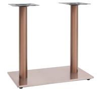 vidaXL Pata de mesa de bistró acero inoxidable latón 70x40x72 cm