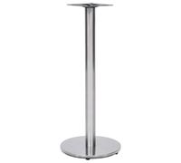 vidaXL Pata de mesa de bistró acero inoxidable plateado Ø45x107 cm