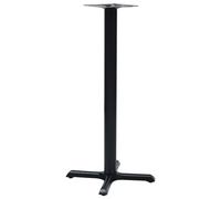 vidaXL Pata de mesa de bistró hierro fundido negro 56x56x107 cm