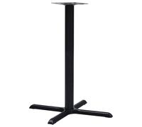 vidaXL Pata de mesa de bistró hierro fundido negro 76x76x107 cm