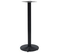 vidaXL Pata de mesa de bistró Ø43x107 cm Negra Hierro fundido